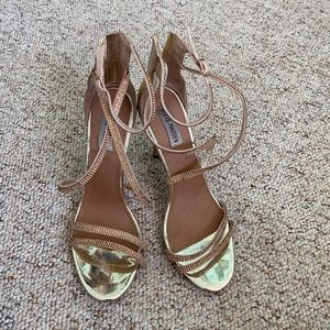 Steve Madden gold heels